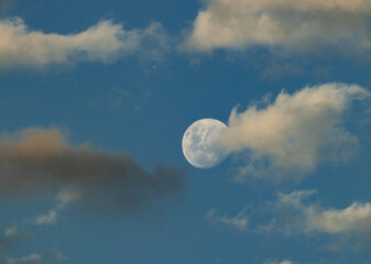 moon and clouds