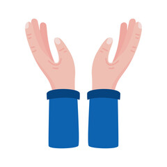 Obraz premium hands human protecting gesture