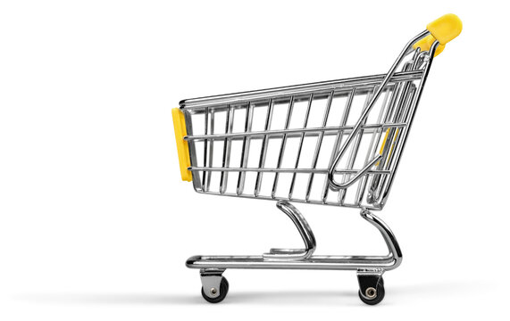 Shopping Cart isolated on the white background.