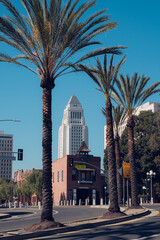 Fototapeta na wymiar In old downtown Los Angeles, California