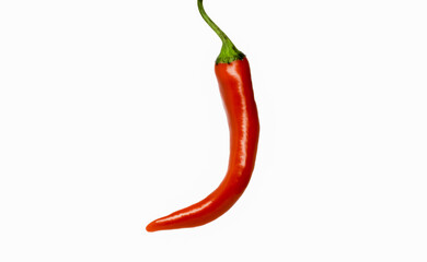 red chili pepper - white background 
