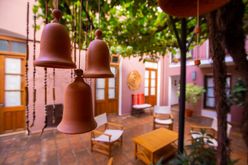 Typical tourist accommodation house in the city of Cafayate, Salta, northern Argentina