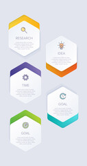 Vertical infographic design with icons and 5 options or steps. Thin line. Infographics business concept. Can be used for info graphics, flow charts, presentations, mobile web sites, printed materials.