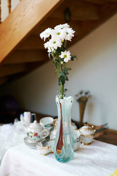 Vintage vase and tableware