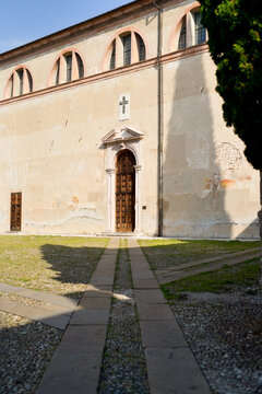 Veneto, Italy Bassano de Grappa cross church lines 