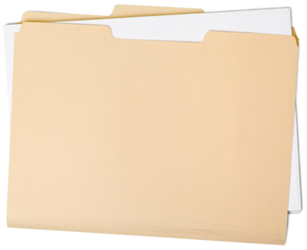 Blank carton folder isolated over white background