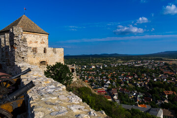 Panorama view from the fortress of Sumeg
