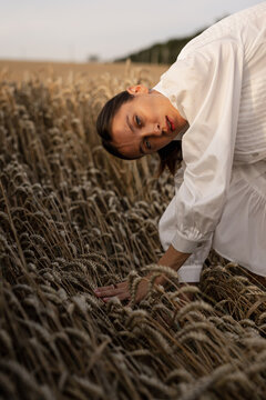 Girl being in touch with nature 