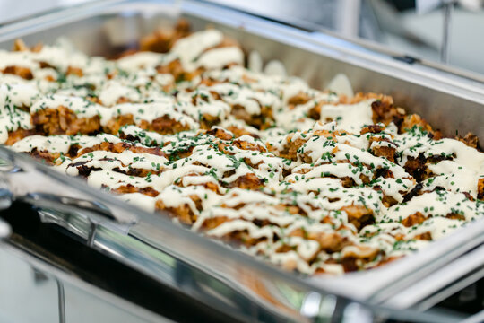 Breakfast Brunch Hash at Wedding in Buffet