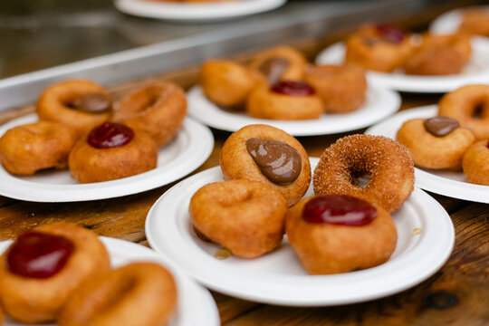 Closeup of Mini Doughnuts