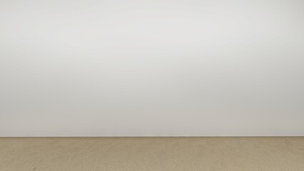 Empty display on sand brown bakcground concept. Blank product standing backdrop