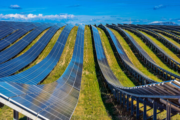 Puimichel. France. Alpes-de-Haute-Provence. Les Mees. Solar farm