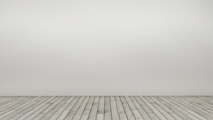 Empty display on white wood bakcground concept. Blank product standing backdrop