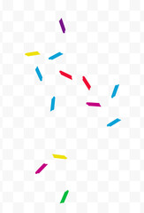 Rainbow Brush Flying Vector Transparent