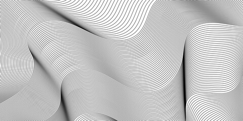 abstract wavy background. vector monochrome wallpaper