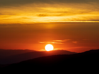 Crepúsculo desde la Sierra de Guadarrama
