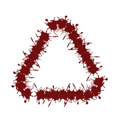 geometry frame with blood splash effect