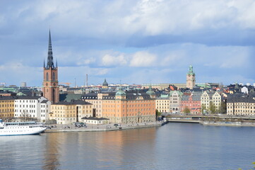 Fototapeta na wymiar View of Stockholm old town
