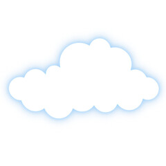 clouds on blue background