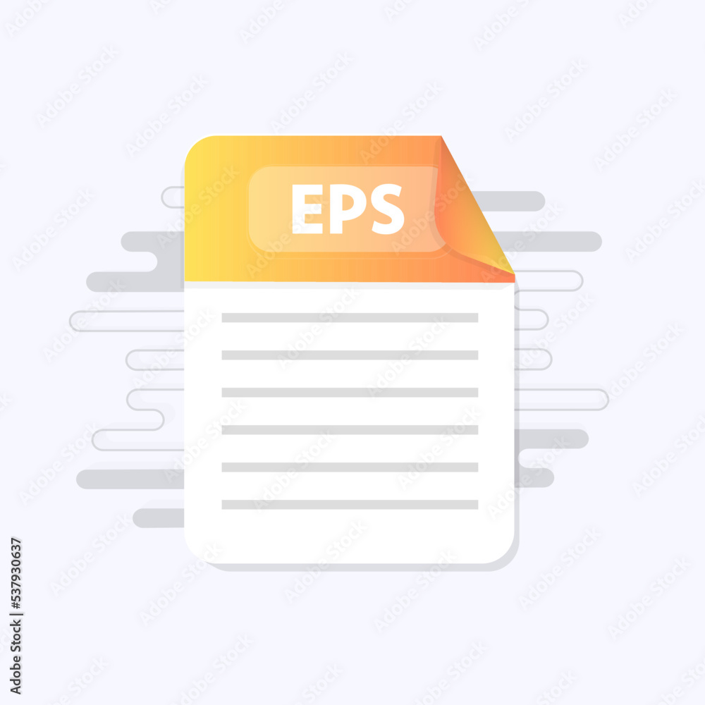 Poster eps file icon. flat design graphic illustration. vector eps icon