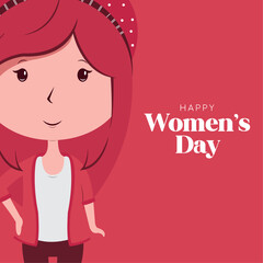 Happy women day poster Vector