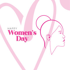 Colored happy women day poster Vector