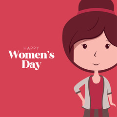 Happy women day poster Vector