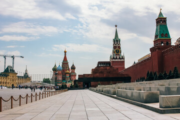 Obraz premium Nature, sights, architecture and life of the city of Moscow