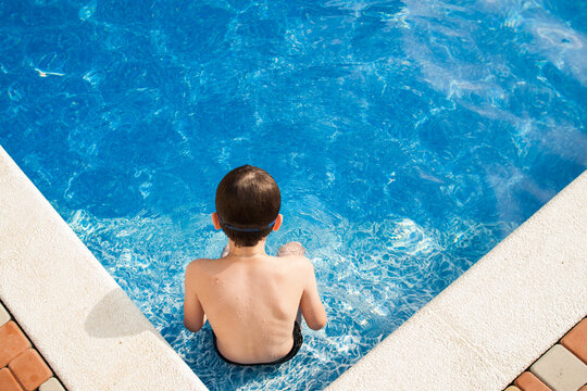 Boy in the pool