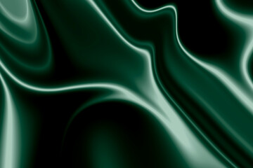 Green satin background. Green silk or satin luxury fabric texture can use as abstract background.