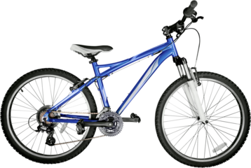 Bicycle isolated on white background