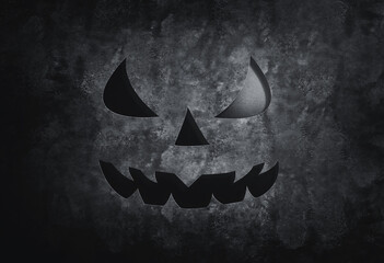 Scary Halloween face illustration