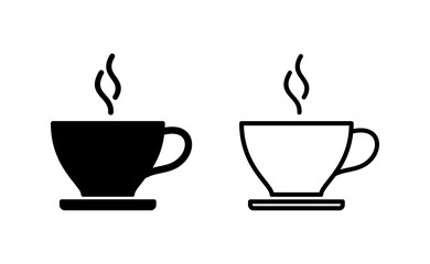 coffee cup icon vector for web and mobile app. cup a coffee sign and symbol