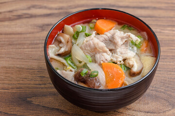 冬の味覚　豚汁
