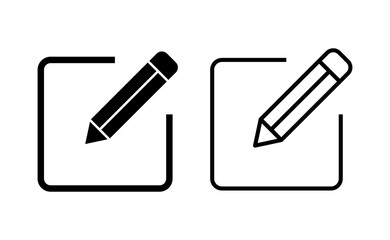 Edit icon vector for web and mobile app. edit document sign and symbol. edit text icon. pencil. sign up