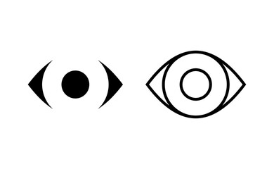 Eye icon vector for web and mobile app. Eye sign and symbol. Look and Vision icon.