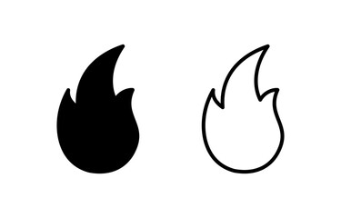 Fire icon vector for web and mobile app. fire sign and symbol