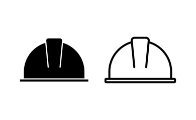 Helmet icon vector for web and mobile app. Motorcycle helmet sign and symbol. Construction helmet icon. Safety helmet