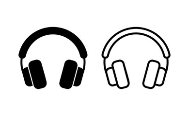 Headphone icon vector for web and mobile app. headphone sign and symbol