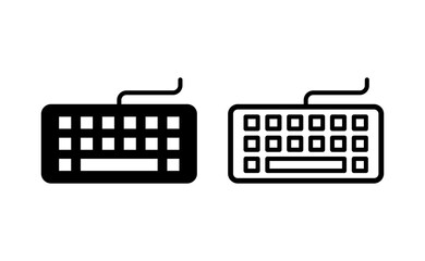 Keyboard icon vector for web and mobile app. keyboard sign and symbol