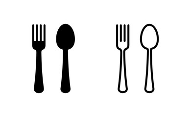 spoon and fork icon vector for web and mobile app. spoon, fork and knife icon vector. restaurant sign and symbol