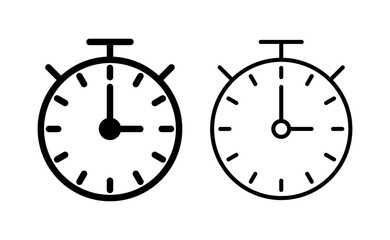 stopwatch icon vector for web and mobile app. Timer sign and symbol. Countdown icon. Period of time