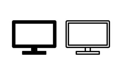 Tv icon vector for web and mobile app. television sign and symbol