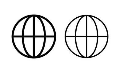 Web icon vector for web and mobile app. go to web sign and symbol. web click icon. Global search icon
