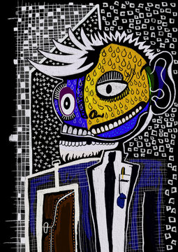 illustration of a businessman