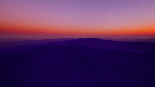 Fototapeta Early sunrise in the desert