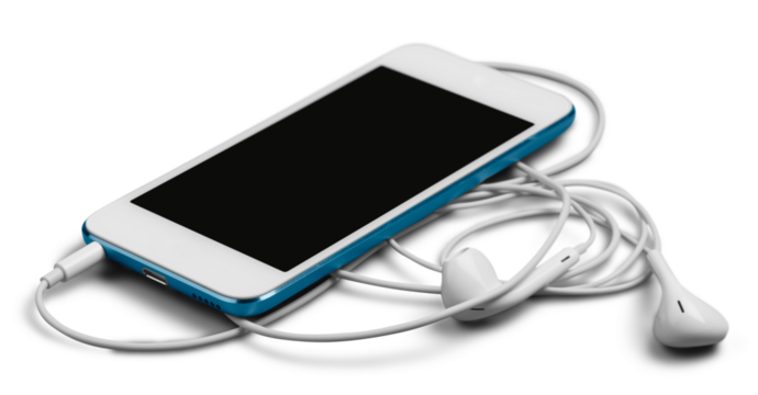 Smartphone with Earphones