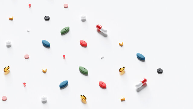 Assorted Pharmaceutical Medicine Pills