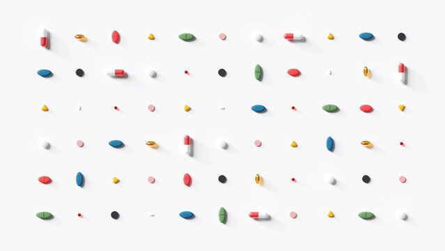 Capsules and Pills on White Surface