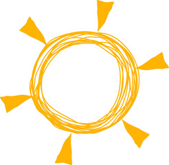 Hand Drawn Sun
